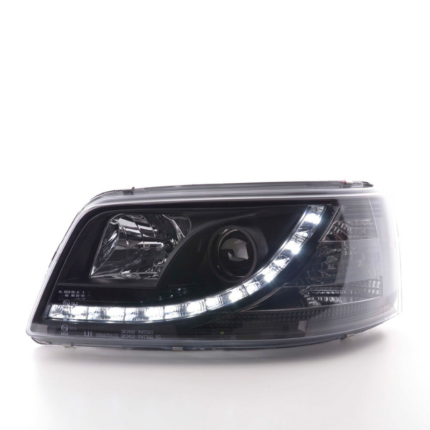 Scheinwerfer Set VW Bus T5 Daylight LED Tagfahrlicht 2003 bis 2009 schwarz