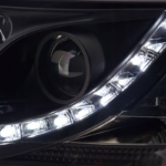 Scheinwerfer Set VW Bus T5 Daylight LED Tagfahrlicht 2003 bis 2009 schwarz(4)